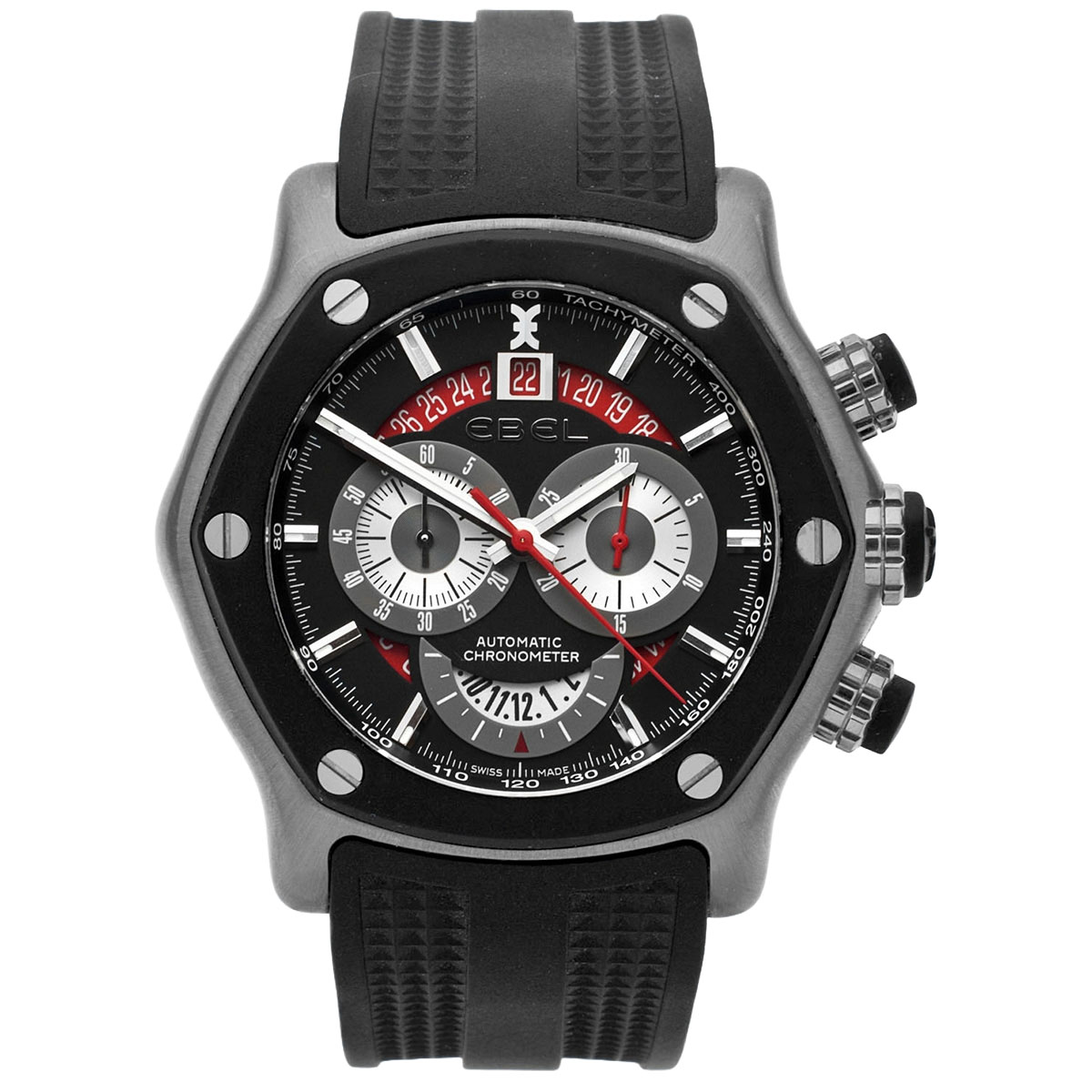 EBEL 1911 Tekton Titan Chronograph Ref. 1215921 – Full Set – NOS