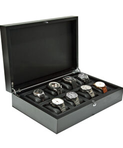 UHRENBOX | für 8 Uhren Eschenholz Mattschwarz | Ref. L36B34H9-8 S