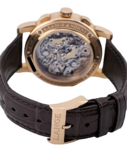 A. LANGE & SÖHNE Saxonia Double Split Rotgold Ref. 404.032 - Full Set - NOS