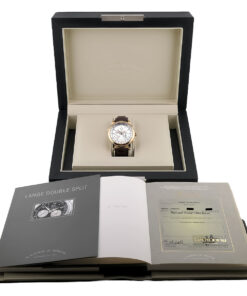 A. LANGE & SÖHNE Saxonia Double Split Rotgold Ref. 404.032 - Full Set - NOS