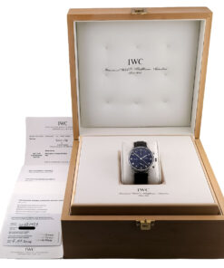 IWC | Portugieser Chronograph Automatic Weißgold m. Original Brillantbesatz | Ref. IW371439