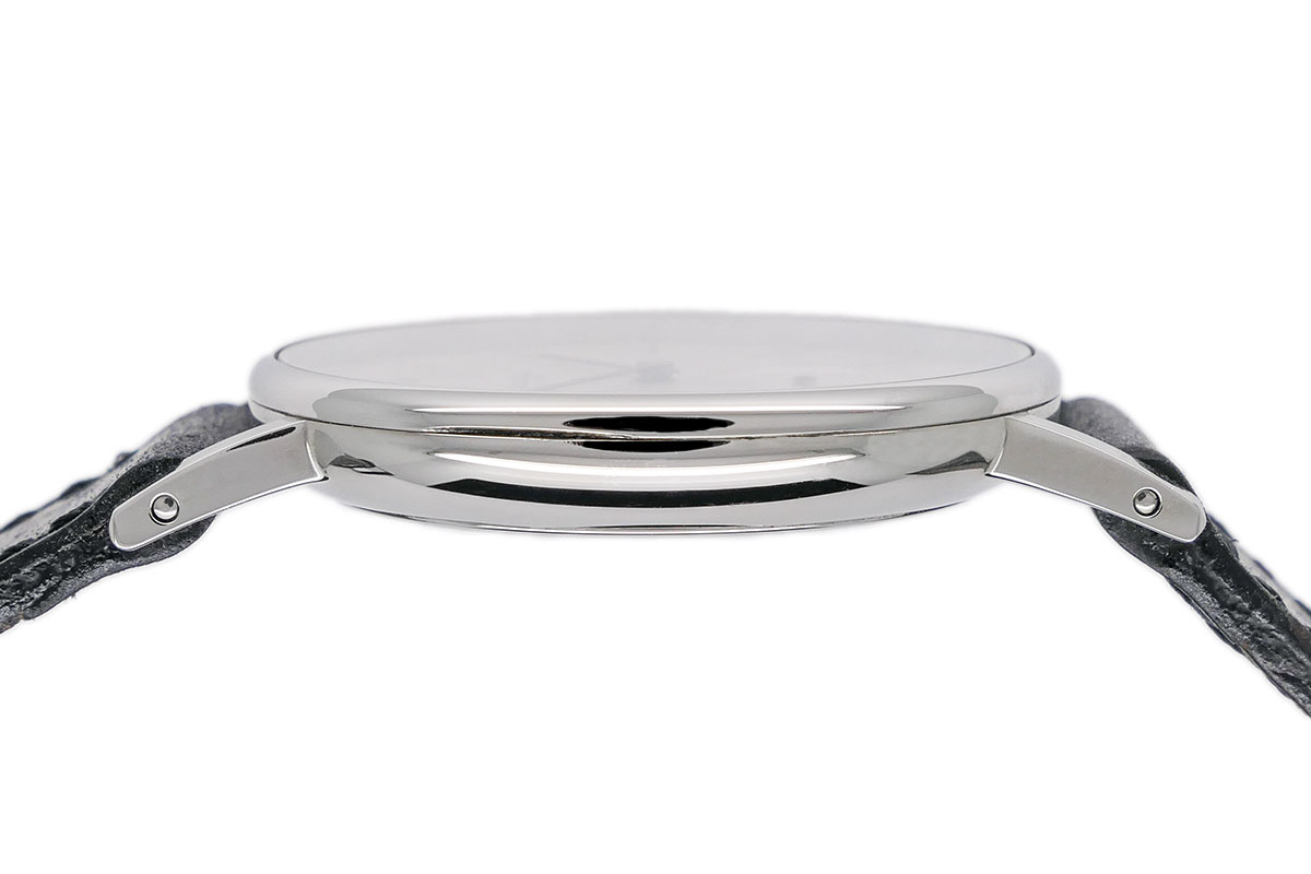 NOMOS GLASHÜTTE Ludwig Handaufzug Referenz 201 mit weissem Zifferblatt