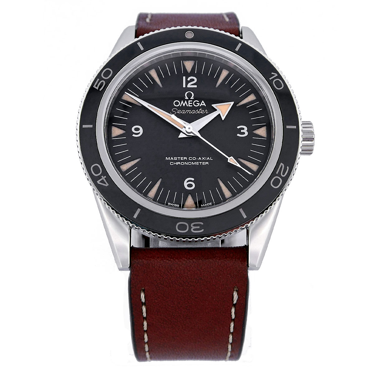 OMEGA Seamaster 300 41 mm Master Co-Axial Chronometer Referenz 233.32.41.21.01.002 mit schwarzem Zifferblatt
