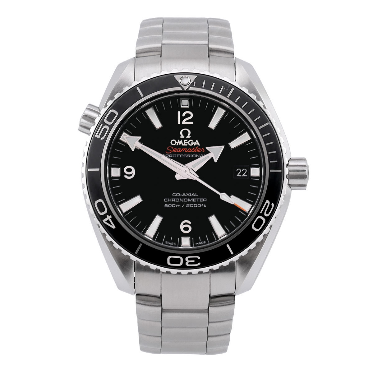 OMEGA Seamaster Planet Ocean 42 mm 600M Co-Axial Referenz 232.30.42.21.01.001 mit schwarzem Zifferblatt