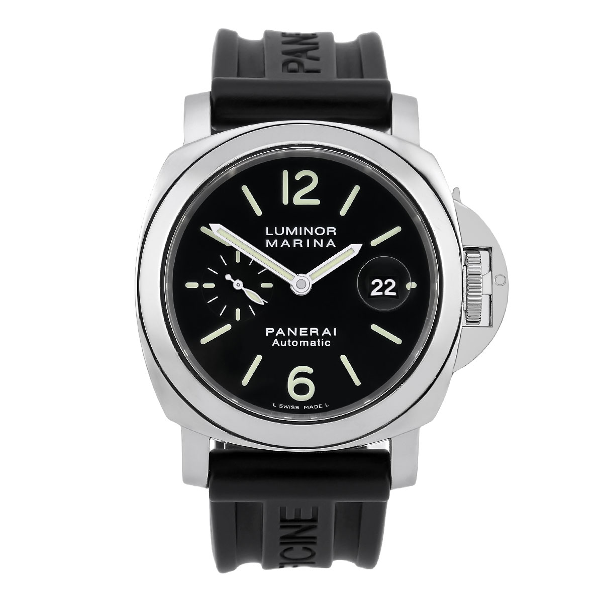 Panerai Luminor Marina Automatic 44 mm mit schwarzem Zifferblatt Referenz PAM00104 (PAM104)