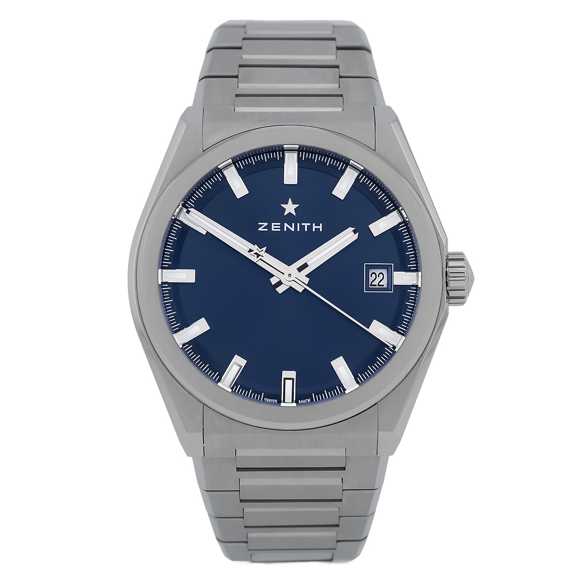 Zenith Defy Classic Titan Kaliber Elite 670SK blaues Zifferblatt Ref. 95.9000.670/51.M9000 Front